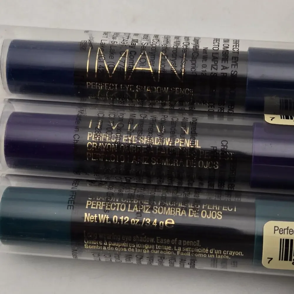 IMAN Perfect Eyeshadow Pencil Lot Of 3 Seduction Forbidden Deception New